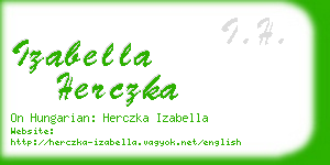 izabella herczka business card